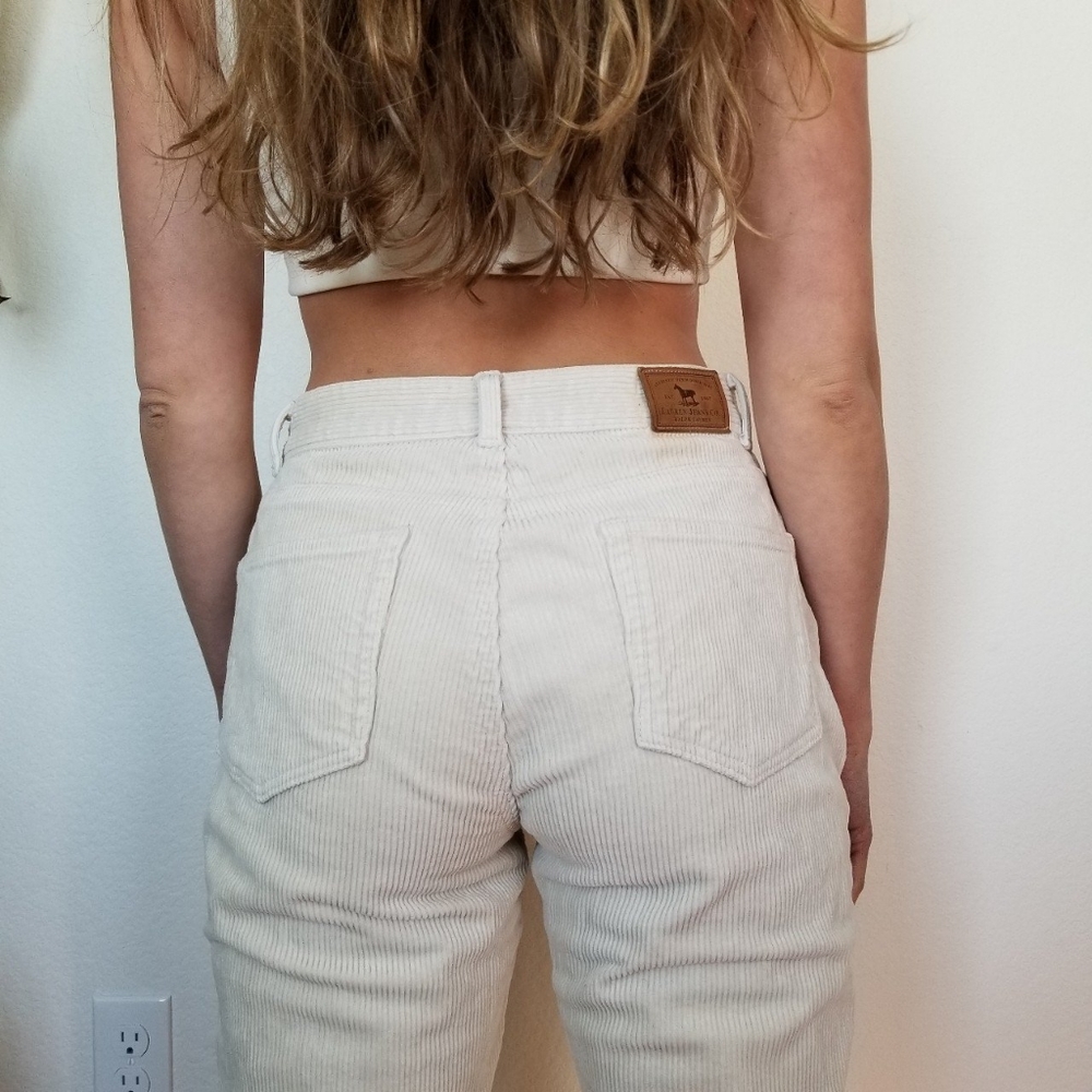 Vintage 90s Cream Ralph Lauren Corduroy Pants